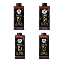 Kit 4 Cappuccino 3 Corações Power 250ml Café Cacau Canela Sem Açúcar Adicionado