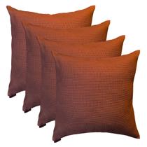 Kit 4 Capsa de Almofadas Decorativa Suede Premium Texturizado 50x50 Luxo Terracota Kit 4 Capsa de Almofadas Decorativa Suede Premium Texturizado 50x50 Luxo Terracota