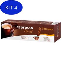 Kit 4 Cápsulas Espresso Blend Chocolate - para Nespresso