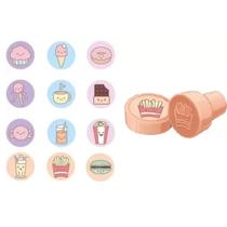 Kit 4 Carimbos Estampados Decorativos Divertido Cis Sortidas Kit 4 Carimbos Estampados Decorativos Divertido Cis Sortidas