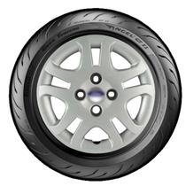 Kit 4 carlotas fiesta hatch 2011 2012 2013 prata aro 14