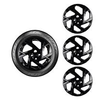 Kit 4 carlotas hb20 hb20s 2024 aro 14 preto Kit 4 carlotas hb20 hb20s 2024 aro 14 preto