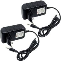 Kit 4 Carregador Fonte De Tablet Pino Fino 2,5x0,7mm Bivolt