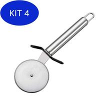 Kit 4 Carretilha Para Massa Lisa Em Inox