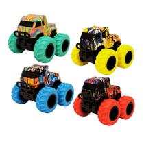 Kit 4 Carrinhos 4x4 Monster Truck Infantil Brinquedo Friccão