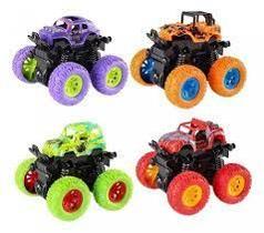 Kit 4 Carrinhos Amortecedor Big Monster Truck Hip Hop 4x4
