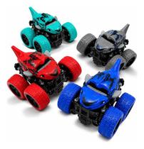 Kit 4 Carrinhos Monster Truck Off Road Fricção Promoção Monster Várias Cores