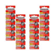 Kit 4 Cartelas Baterias Panasonic Cr2025 3V 20 Unidades