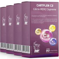 Kit 4 Cartflen C2 Calcio Supreme 90 Comprimidos - HF Suplements