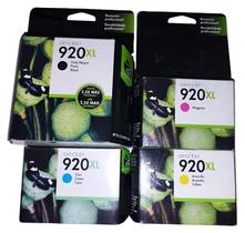 Kit 4 Cartuchos 920xl Preto e Coloridos 6000 6500 7500