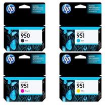Kit 4 Cartuchos 950 951 genuinos Officejet 8100 8600 K M C Y Kit 4 Cartuchos 950 951 genuinos Officejet 8100 8600 K M C Y