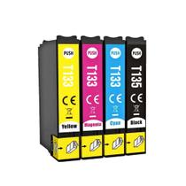 Kit 4 Cartuchos Compatível com 133 135 TX125 T25 TX123 TX320F TX 420W TX235W TX430W Kit 4 Cartuchos Compatível com 133 135 TX125 T25 TX123 TX320F TX 420W TX235W TX430W