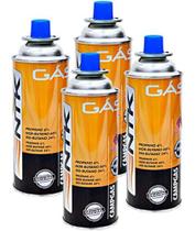 Kit 4 Cartuchos De Gás Campgas Ntk 227gr Fogareiro Maçarico