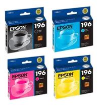 Kit 4 Cartuchos Epson Originais 196 Xp401 Xp411 W2512 2532