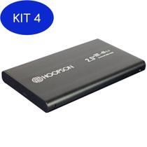 Kit 4 Case Hd Externo Hoopson Para Notebook Sata 2.5 Usb