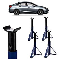 Kit 4 Cavalete De Apoio Veículos Carro Tripé 2 Toneladas