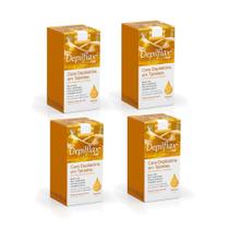 kit 4 Cera Depilatoria Quente Natural 250G Depiflax