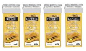 Kit 4 Cera Depilatória Roll On Clássica 100g - Depimiel Kit 4 Cera Depilatória Roll On Clássica 100g - Depimiel