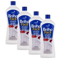 Kit 4 Cera Líquida Para Pisos Brilho Fácil Incolor 750ml Kit 4 Cera Líquida Para Pisos Brilho Fácil Incolor 750ml