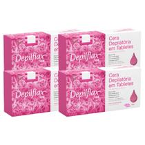 Kit 4 Cera Quente Depilatória Profissional Rosa Depilflax Barra 1Kg Grande Kit 4 Cera Quente Depilatória Profissional Rosa Depilflax Barra 1Kg Grande