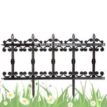 kit 4 Cerquinhas De Plástico Preto Modelo Ferro Fundido