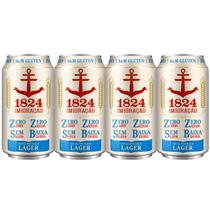 Kit 4 Cerveja Imigração 1824 Lager Zero Carbo Lata 350ml Zero Glúten Kit 4 Cerveja Imigração 1824 Lager Zero Carbo Lata 350ml Zero Glúten