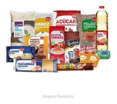 Kit 4 Cesta Básica Completa Alimentos Essenciais 16 Itens