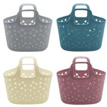 Kit 4 Cesta Organizador Cestinha com Alça para Lavanderia