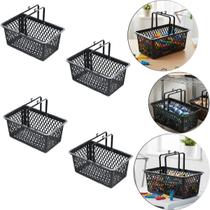 Kit 4 Cesto Para Pregadores e Prendedores de Roupa Cor Preto 4 Lts