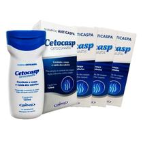 Kit 4 Cetocasp Shampoo Anticaspa 120ml Uniphar Cabelo Special Proteção Capilar Men Coceira Xampu Antiqueda Masculina Feminino