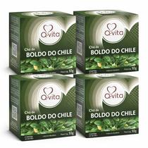 Kit 4 Chá Boldo do Chile Q-Vita 10g (10 Sachês) Kit 4 Chá Boldo do Chile Q-Vita 10g (10 Sachês)