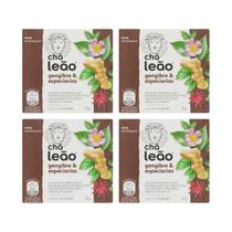 Kit 4 Chá Leão Gengibre e Especiarias 10 Sachês