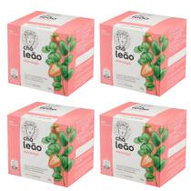 Kit 4 Chá Leão Morango 10 Sachês 16g