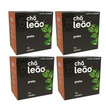 Kit 4 Chá Leão Preto 10 Sachês 16g Kit 4 Chá Leão Preto 10 Sachês 16g