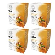 Kit 4 Chá Leão Vitamínico Mel Gengibre e Cúrcuma Sachês 20g