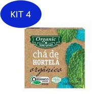 Kit 4 Chá Orgânico De Hortelã Organic 10 Sachês