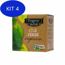 Kit 4 Chá Verde Orgânico Organic 10 Sachês