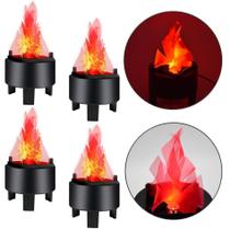 Kit 4 Chama Realista Fogo Artificial Festa Temática Ds9931 Kit 4 Chama Realista Fogo Artificial Festa Temática Ds9931