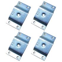 Kit 4 Chapinha Chapa Fixação Chanfrada Inclinada 15 Graus Pe Palito - Mozzelar