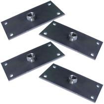 Kit 4 Chapinhas Chapa Reta Fixação Pés Palito Rosca 5/16 Zincada G59 Kit 4 Chapinhas Chapa Reta Fixação Pés Palito Rosca 5/16 Zincada G59
