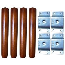 Kit 4 Chapinhas com Pés Palito 20cm Castanho - Mozzelar