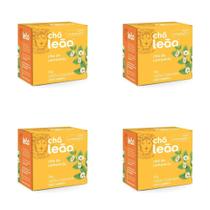 Kit 4 Chás Leão Camomila com 10 sachês