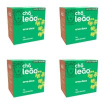 Kit 4 Chás Leão Erva Doce 16g com 10 sachês