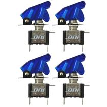 Kit 4 Chave Botão Liga Desliga 2 Posições 12V Capa ul Led