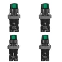 Kit 4 chave sel ilumi metal 2 pos xb2-bk2361 1na vd sibratec