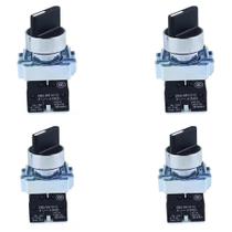 Kit 4 chave xb2 bd41 metal 2 pos com retorno lukma