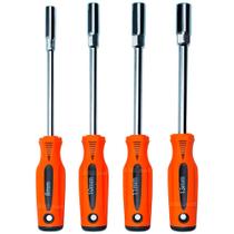 Kit 4 Chaves Canhão Soquete Sextavado CRV 8mm, 10mm, 11mm e 13mm (Cabo Emborrachado) Kit 4 Chaves Canhão Soquete Sextavado CRV 8mm, 10mm, 11mm e 13mm (Cabo Emborrachado)