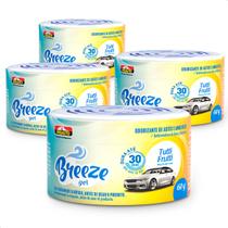Kit 4 Cheirinhos Aromatizante Breeze Gel Tutti Frutti Proauto 60g