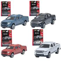 Kit 4 Chevrolet Picape S10 CKS Toys Die Cast Real Riders (pneus de borracha) Produto Oficial Licenciado GM 1magnus
