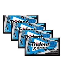 Kit 4 Chiclete Trident Fresh Intense 8g com 5 Unidades